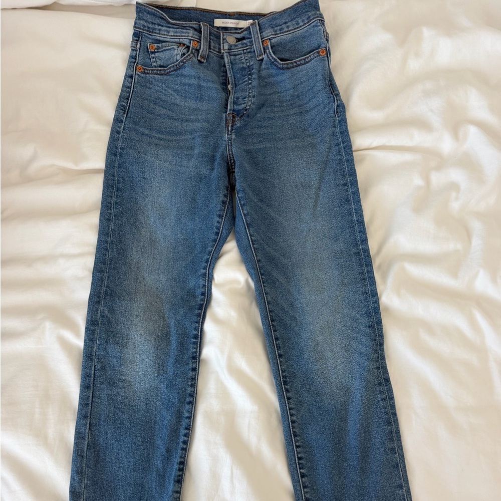 Levi's Light Blue Wedgie Straight Jeans